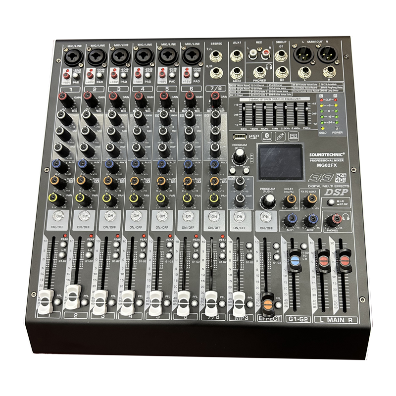 Soundtechnic MG82FX Mixer with Effects & Bluetooth