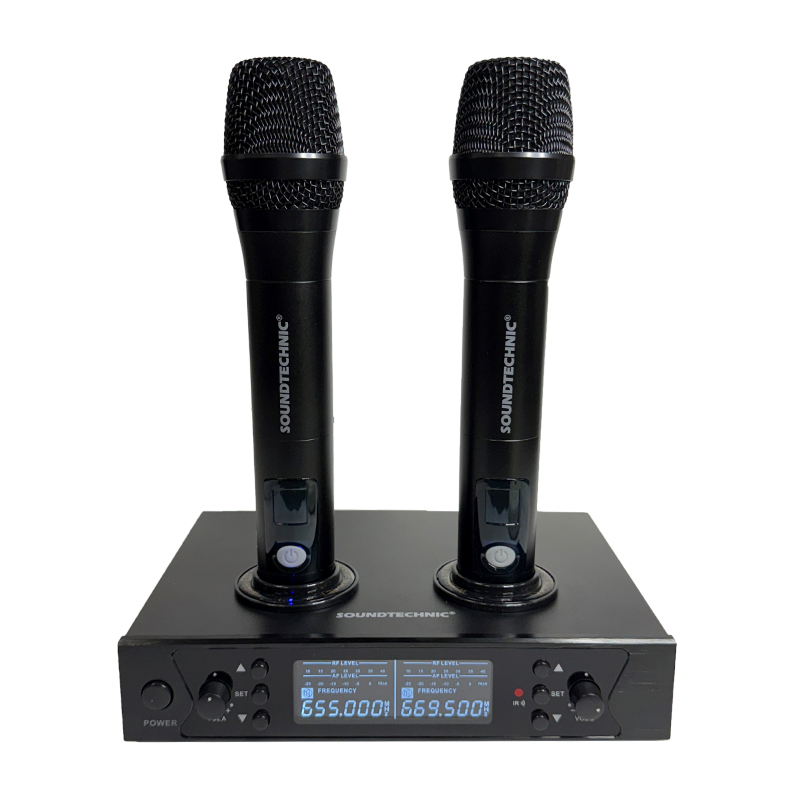 Soundtech Mic Soundtechnic WD299U Dual Channel Wireless Handheld Microphone System