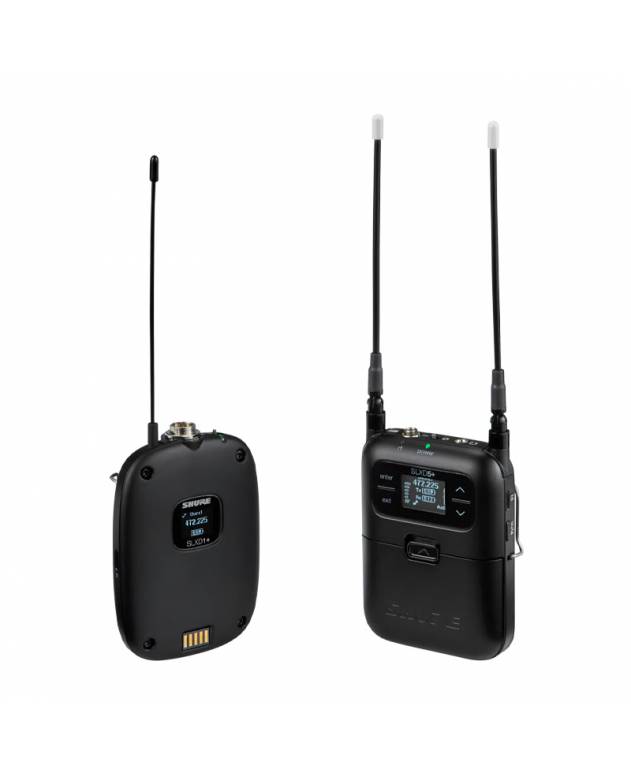 Shure SLXD15+ Portable Digital Wireless Bodypack System, Without Microphone (Camera Mountable) Band: G66 - SLXD+
